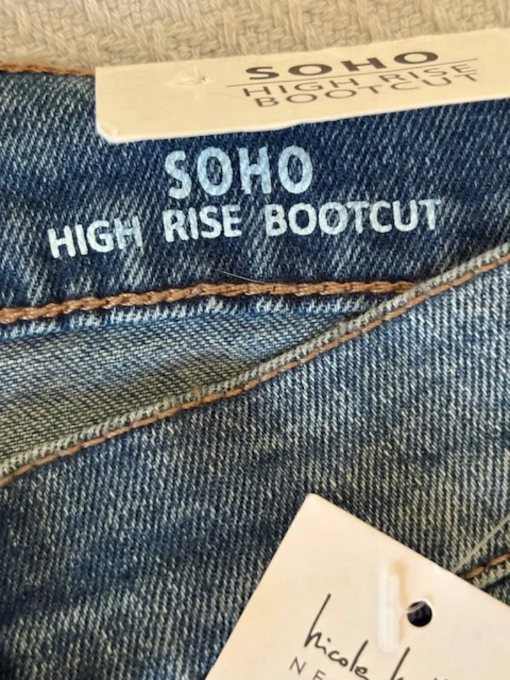 NWT Nicole Miller New York Soho High Rise Bootcut Jeans Women's Size 6 - Picture 4 of 11